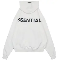 Hoodie Black Letras Blancas